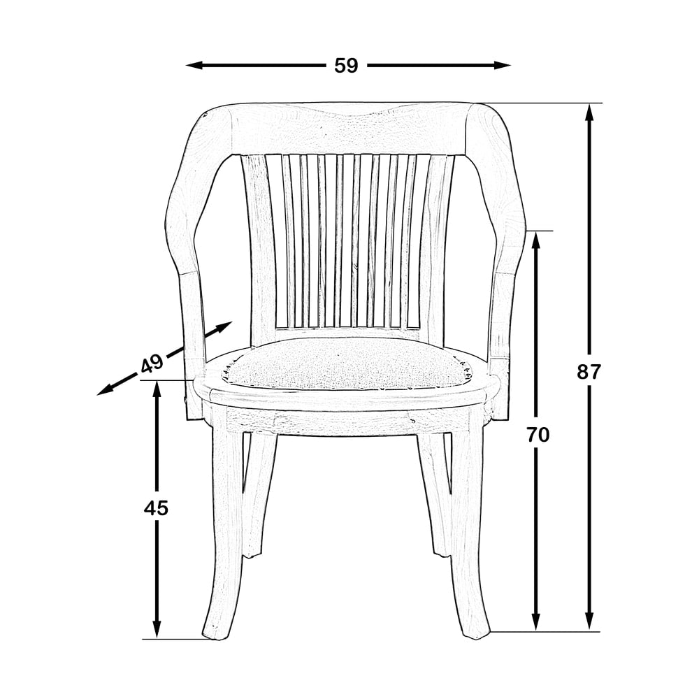 Petra Sandalye Naturel