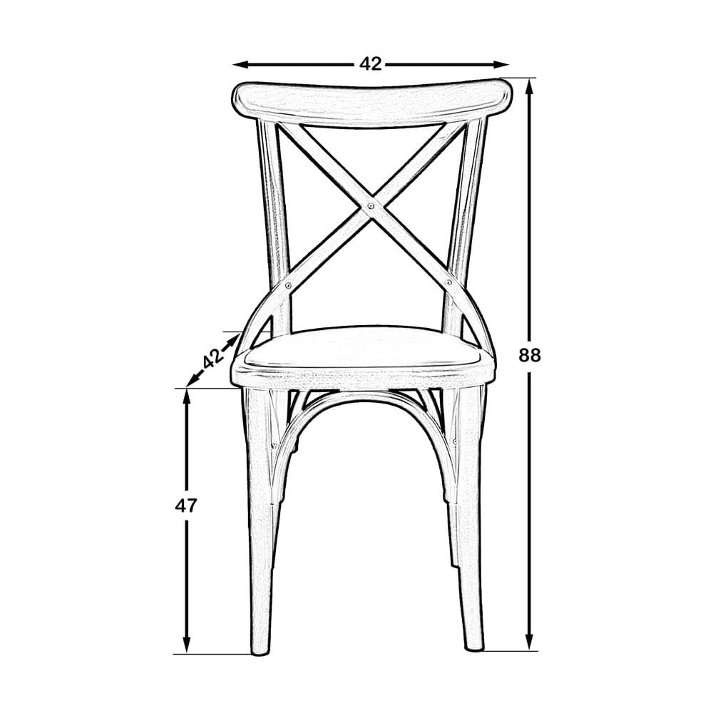 Thonet Sandalye Naturel