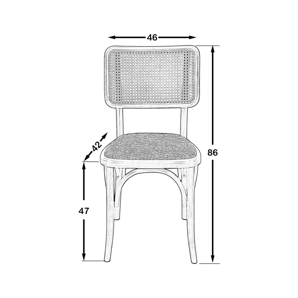 Scala Hazeranlı Sandalye Ceviz