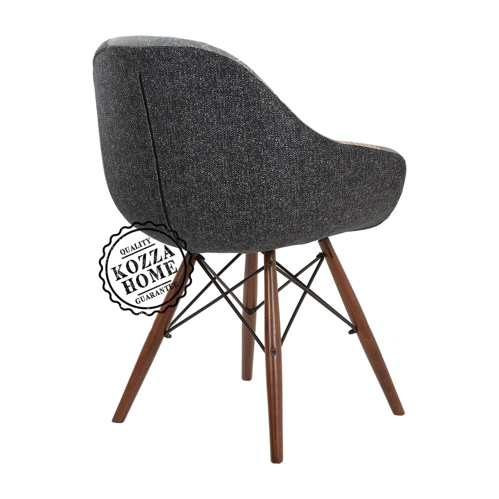 Patchwork Zeus Sandalye Ceviz