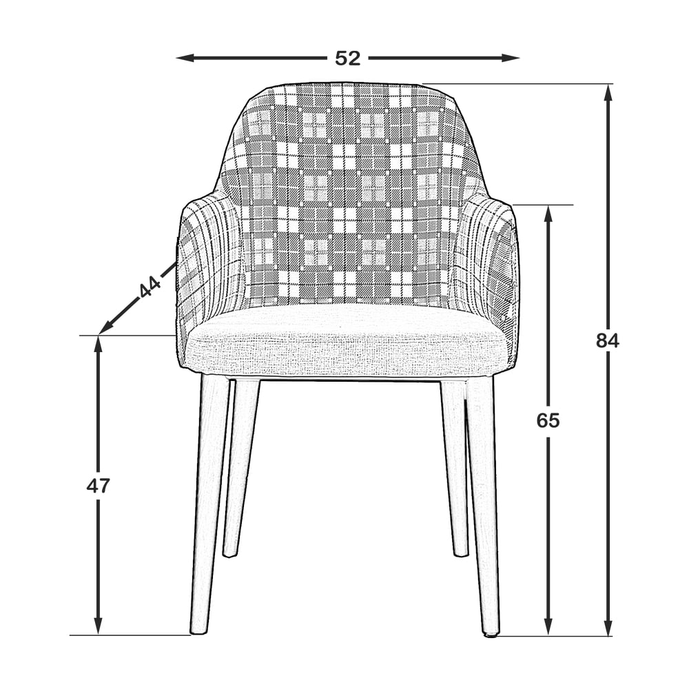 Costa Kollu Sandalye Ceviz