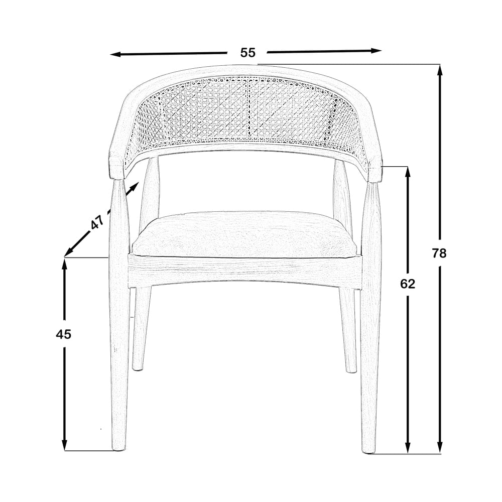 Grace Sandalye Ceviz