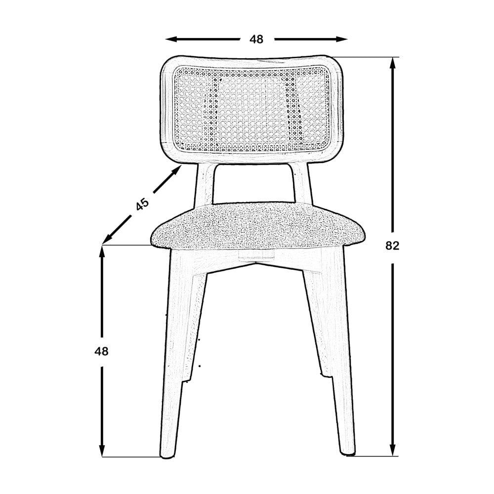 Nero Sandalye Naturel