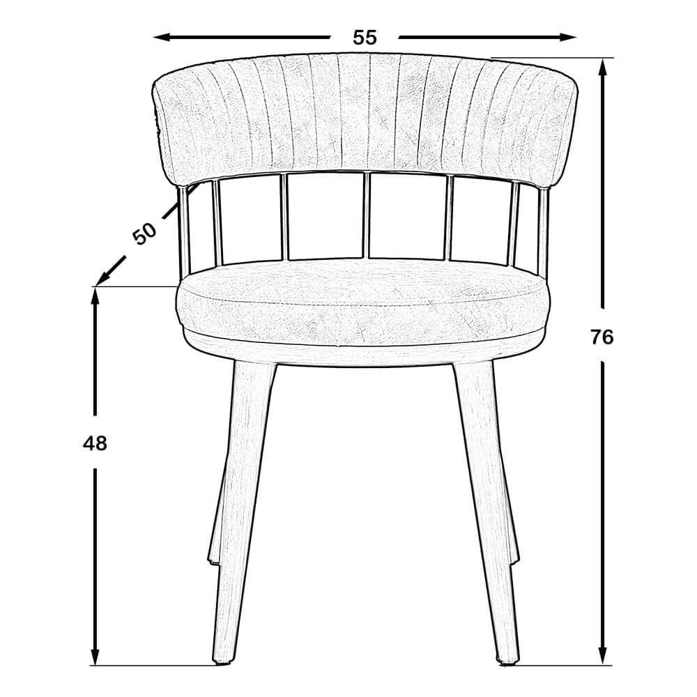 Bronx Sandalye Naturel
