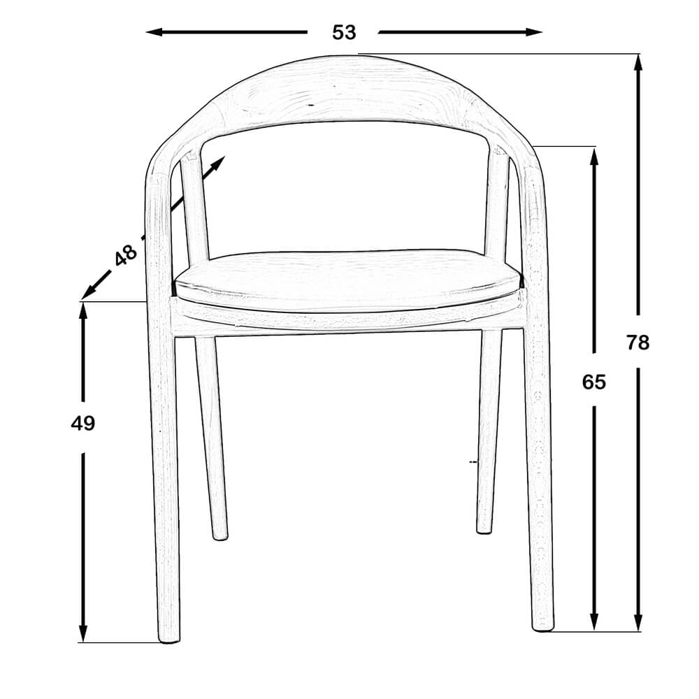 Yucon Sandalye Naturel