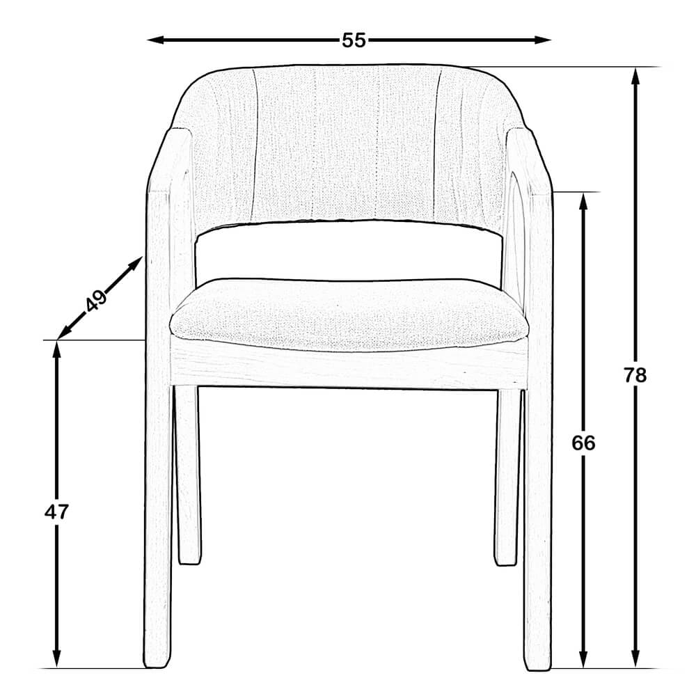 Nesta Sandalye Ceviz