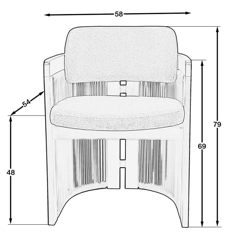 Triolux Sandalye (Ceviz)