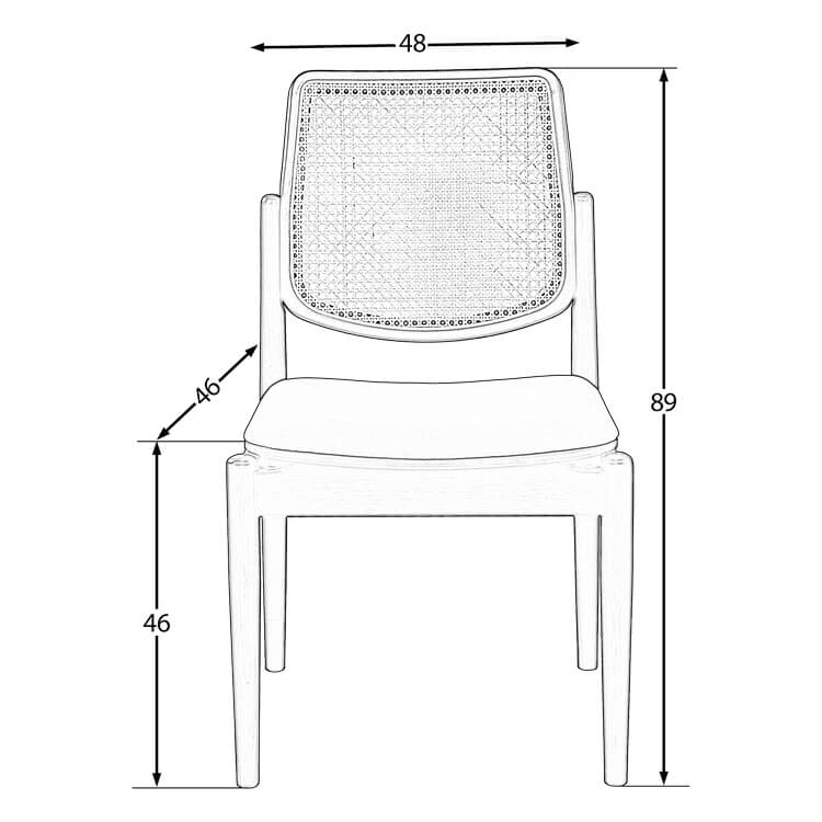Caren Sandalye (Ceviz)