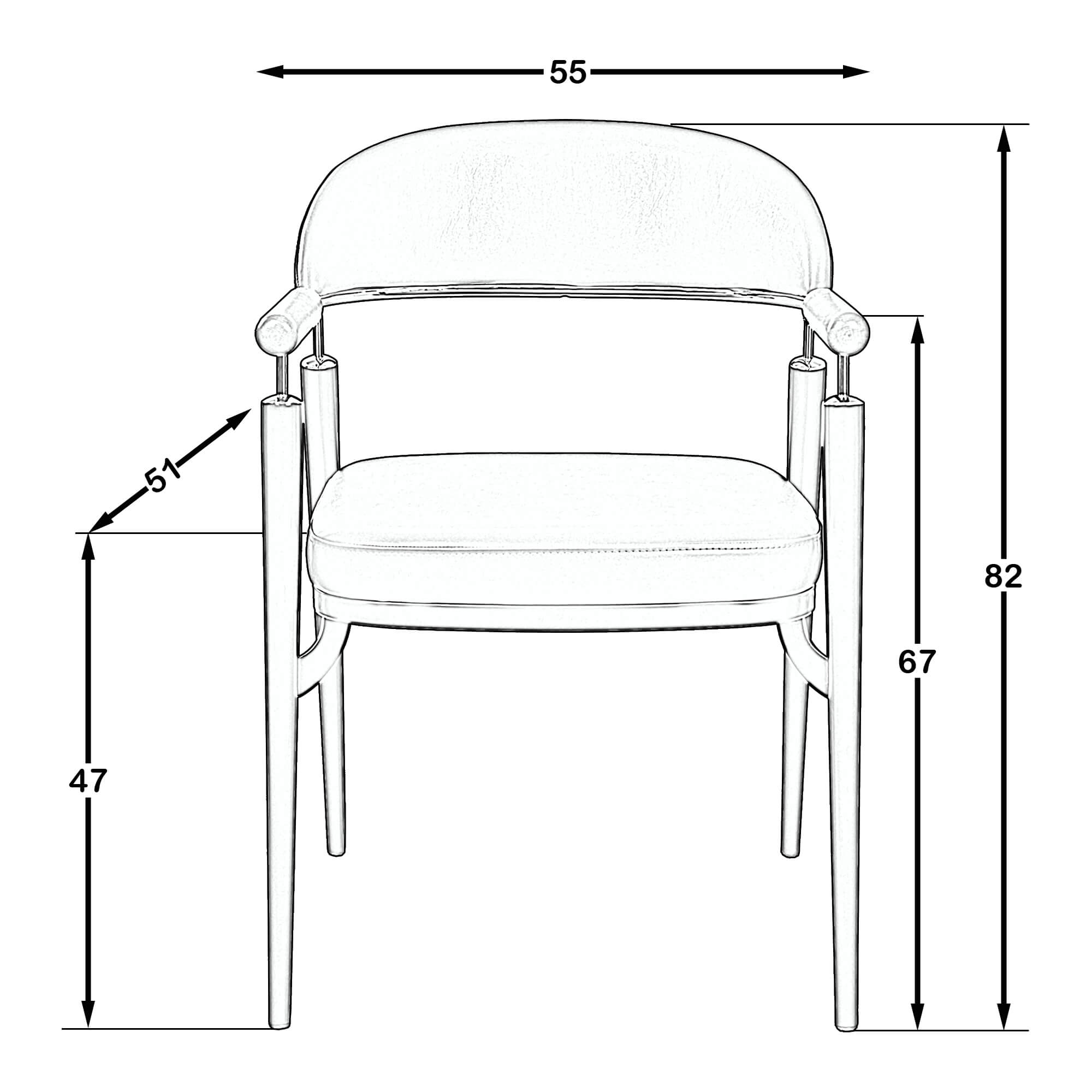 Tetra Sandalye (Ceviz)