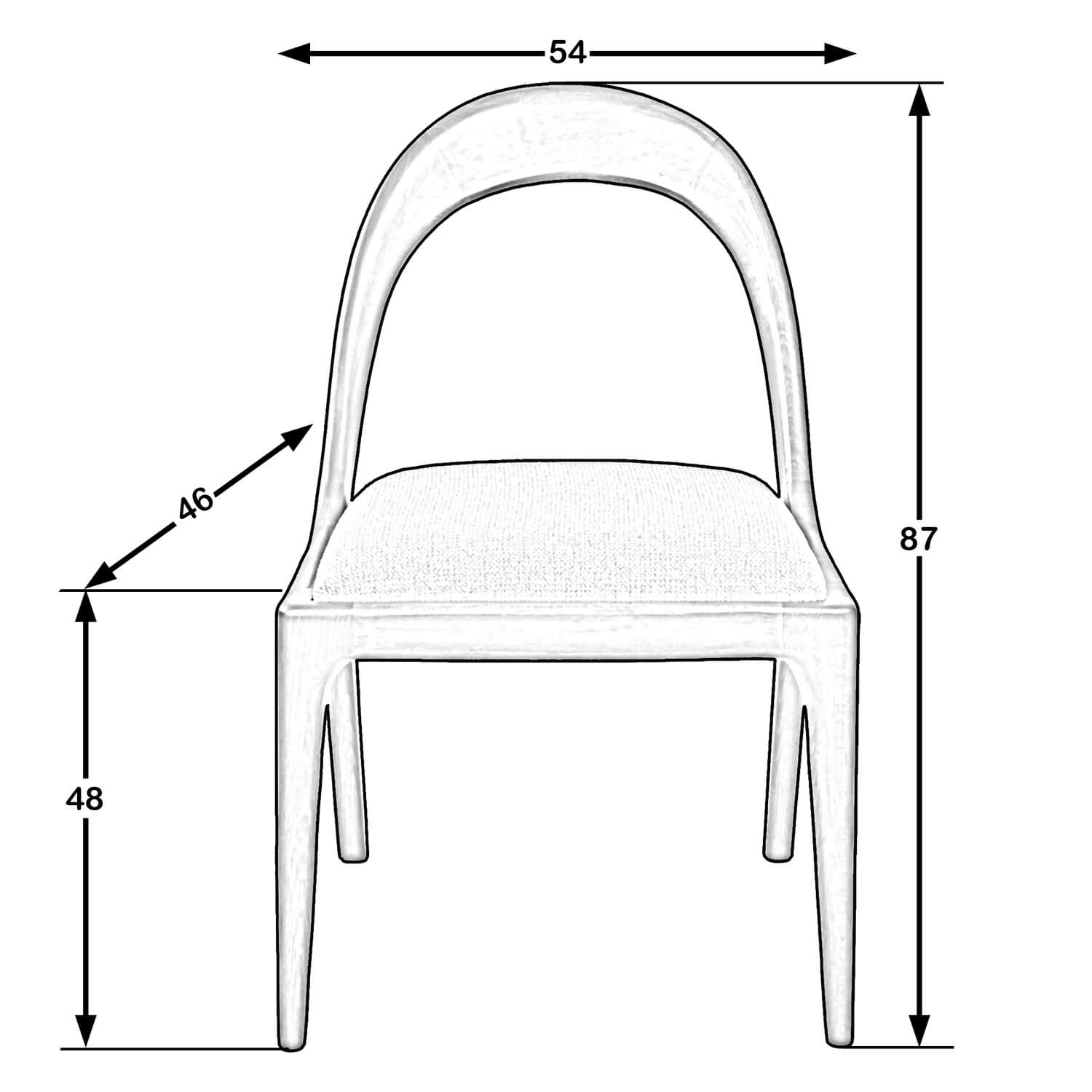 Arcadia Sandalye (Ceviz)