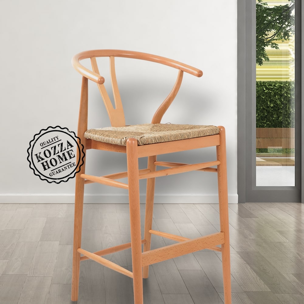 Dublin Hasırlı Bar Sandalye (Naturel)