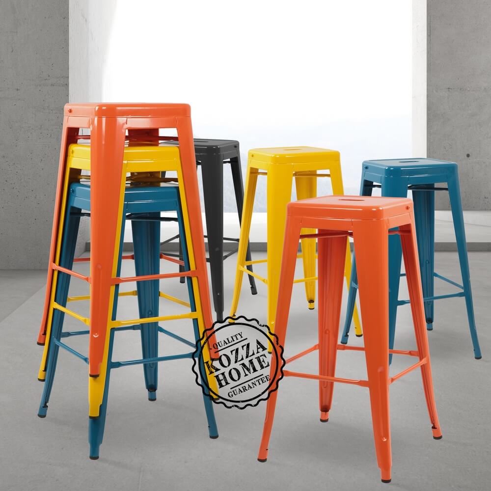 Tolix Bar Tabure (Sarı)