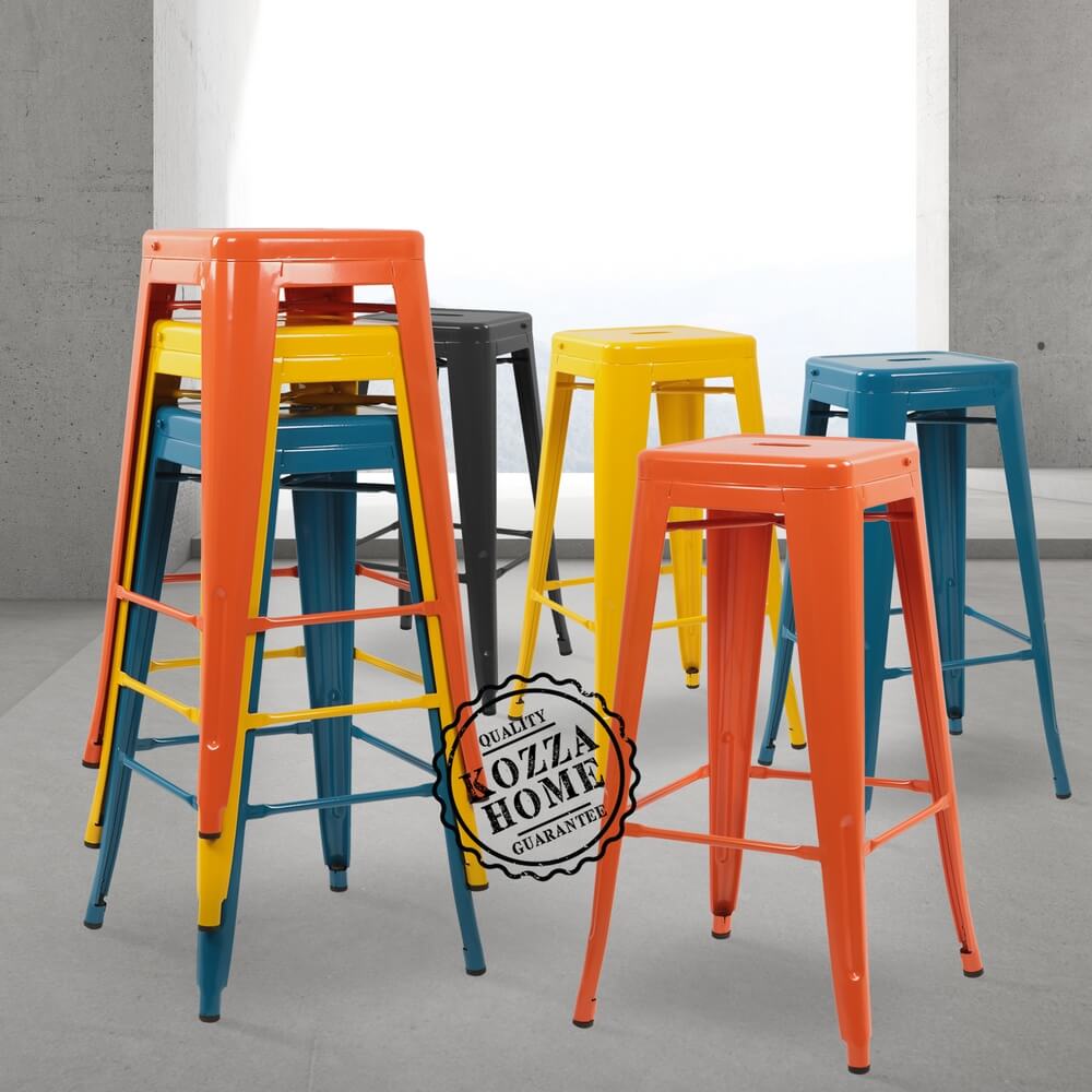 Tolix Bar Tabure (Turuncu)