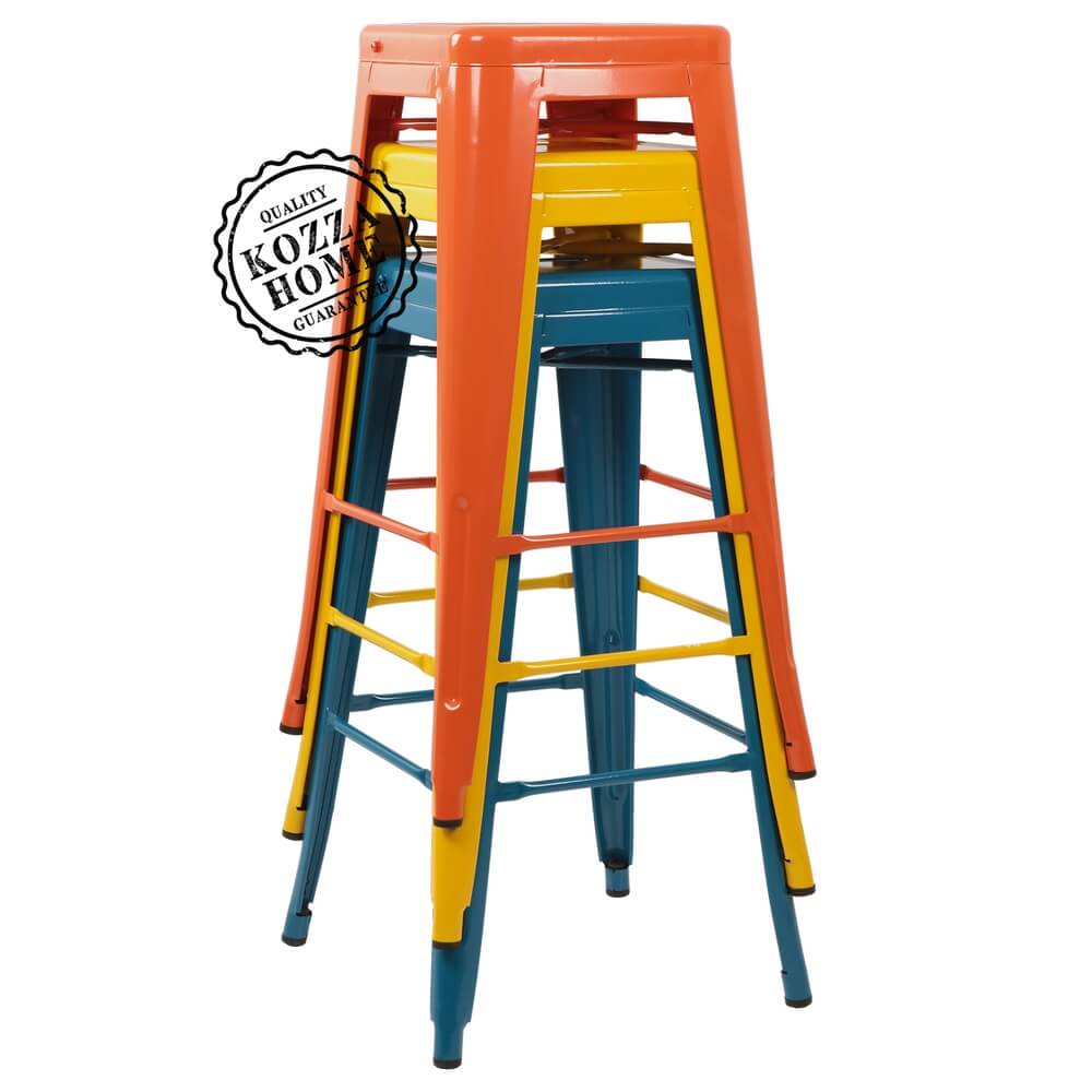 Tolix Bar Tabure (Turuncu)