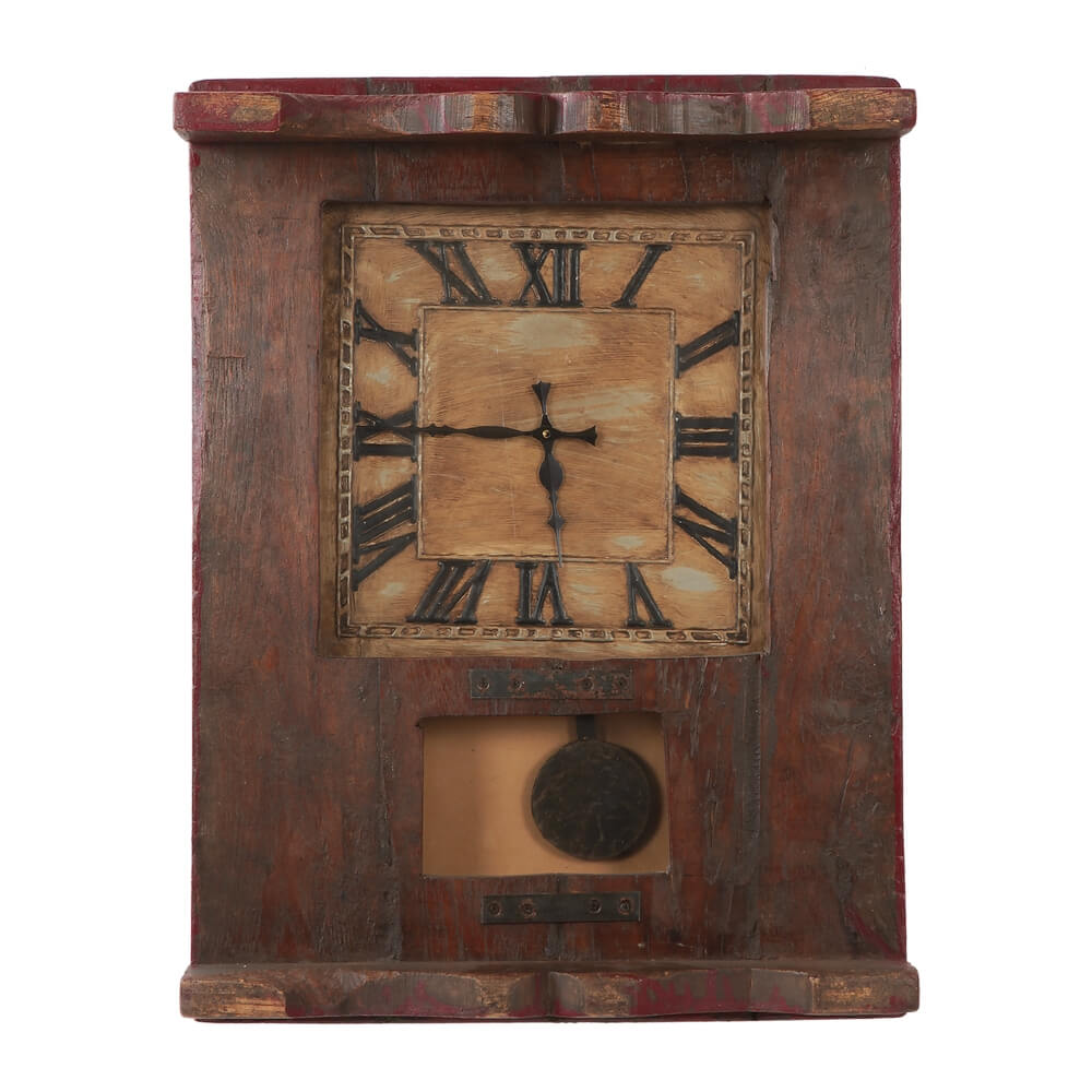 Dekoratif Duvar Saati Etnik Hint