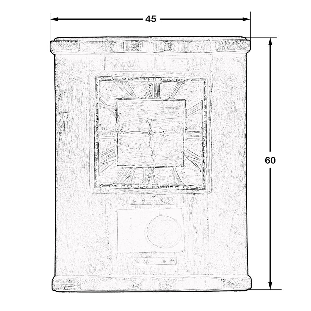 Dekoratif Duvar Saati Etnik Hint