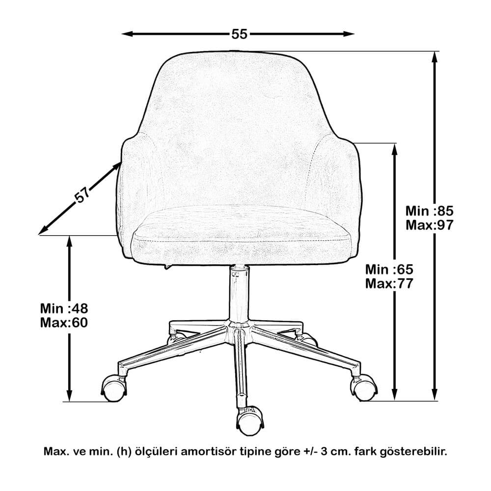 Vista Çalışma Sandalyesi (Hardal)