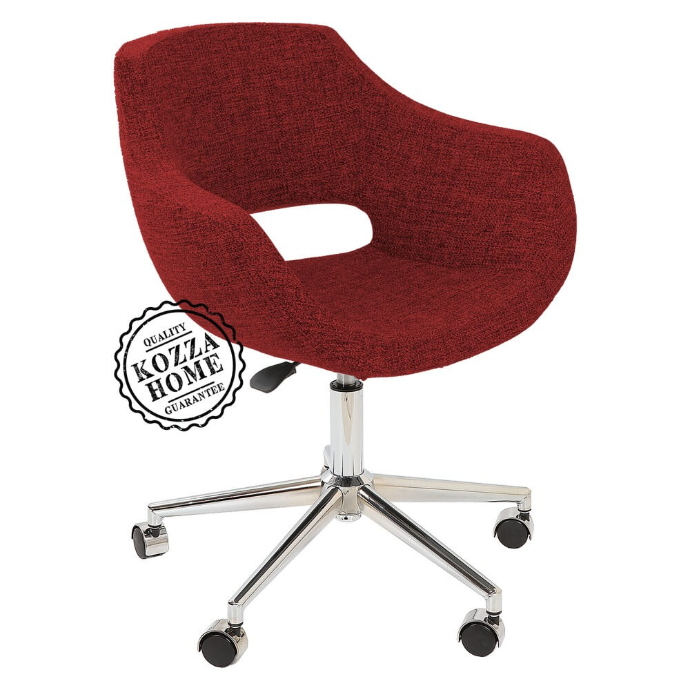 Montreal Krom Çalışma Sandalye Kırmızı