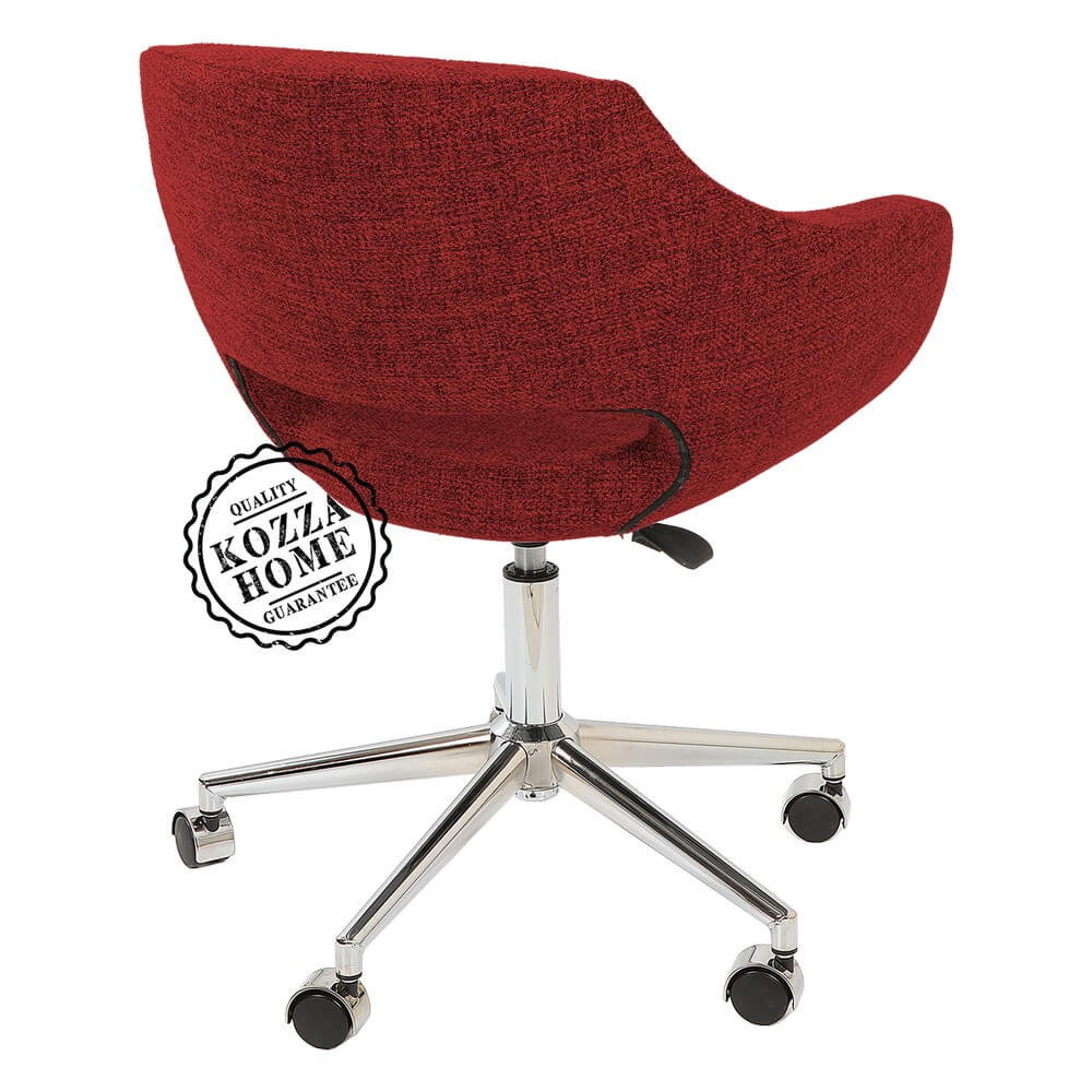 Montreal Krom Çalışma Sandalye Kırmızı