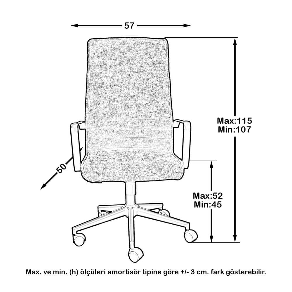 Ritz Kollu Çalışma Sandalyesi