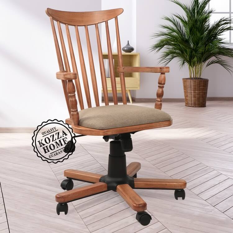 Banker Çalışma Sandalyesi (Meşe Eskitme)