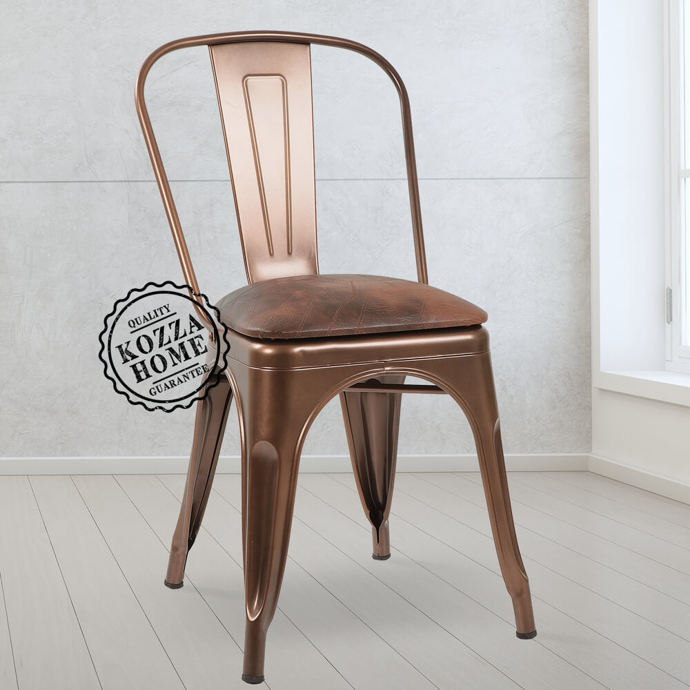 Tolix Döşemeli Sandalye (Bronz)