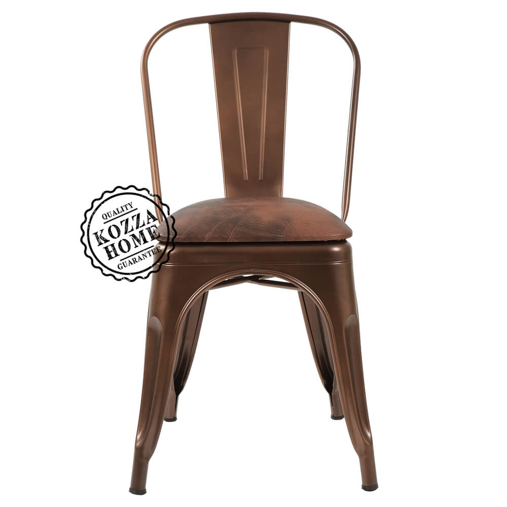 Tolix Döşemeli Sandalye (Bronz)