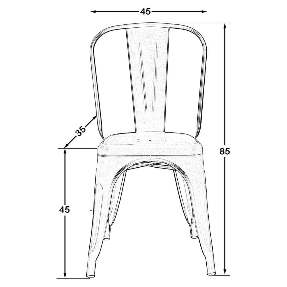 Tolix Sandalye (Bej)