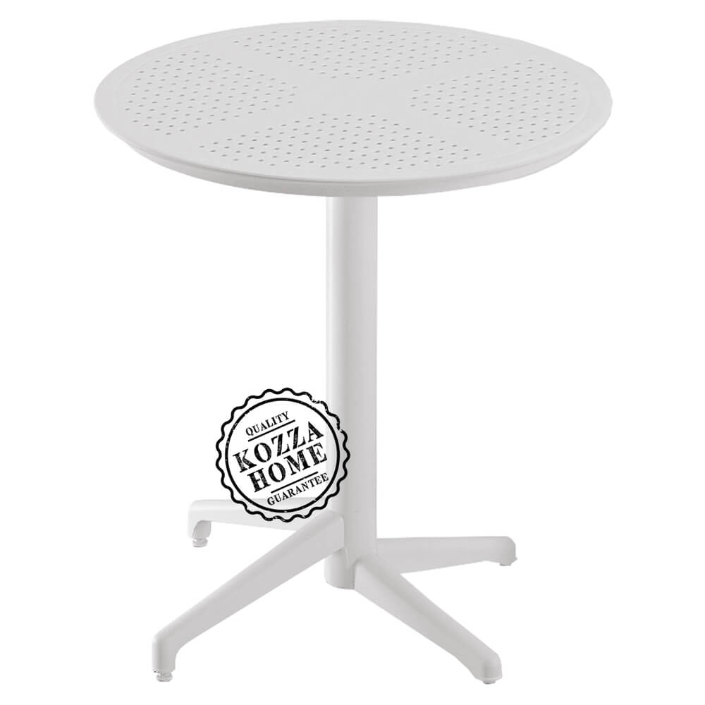 Molly Yuvarlak Bahçe Masa Beyaz