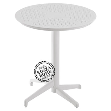 Molly Yuvarlak Bahçe Masa Beyaz