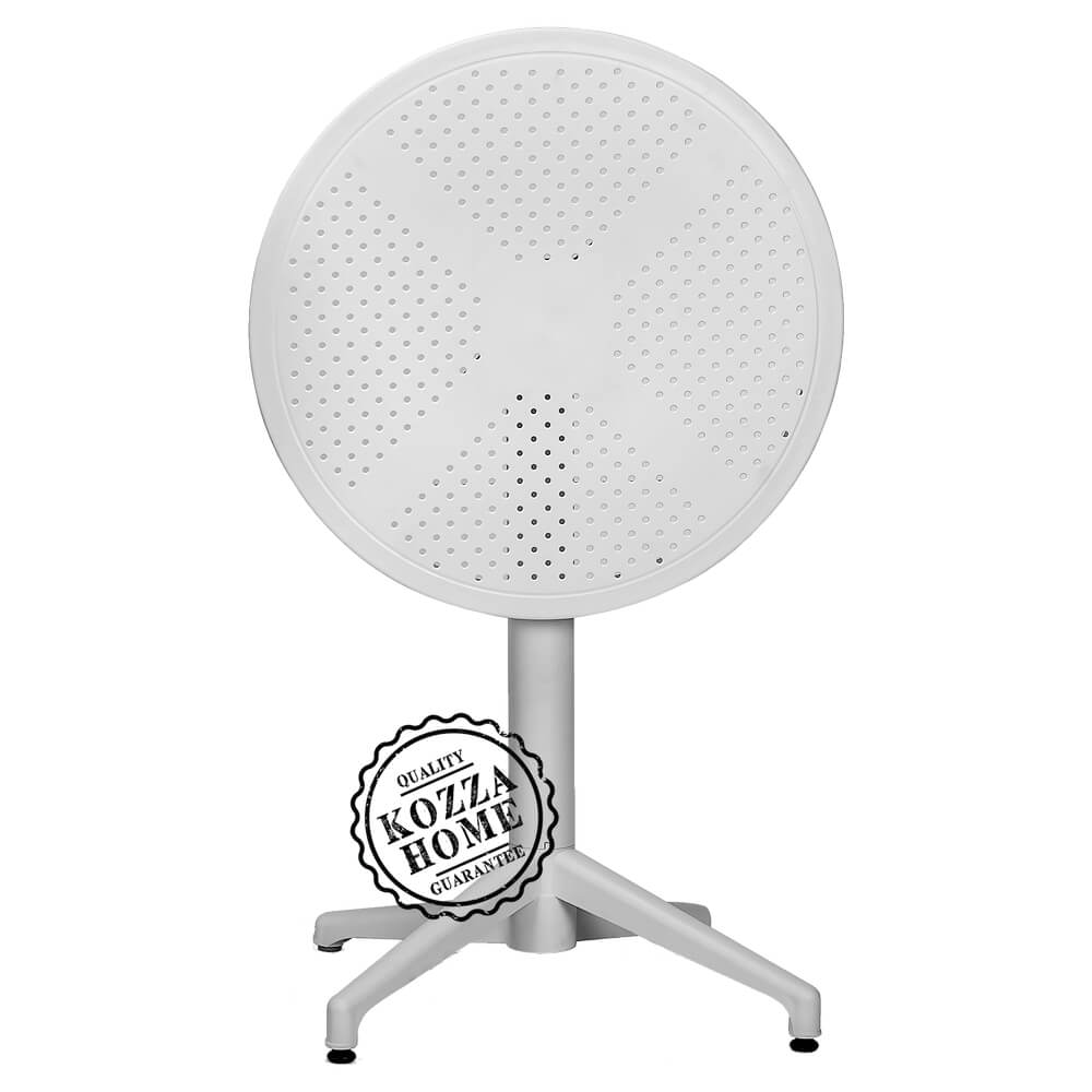 Molly Yuvarlak Bahçe Masa Beyaz