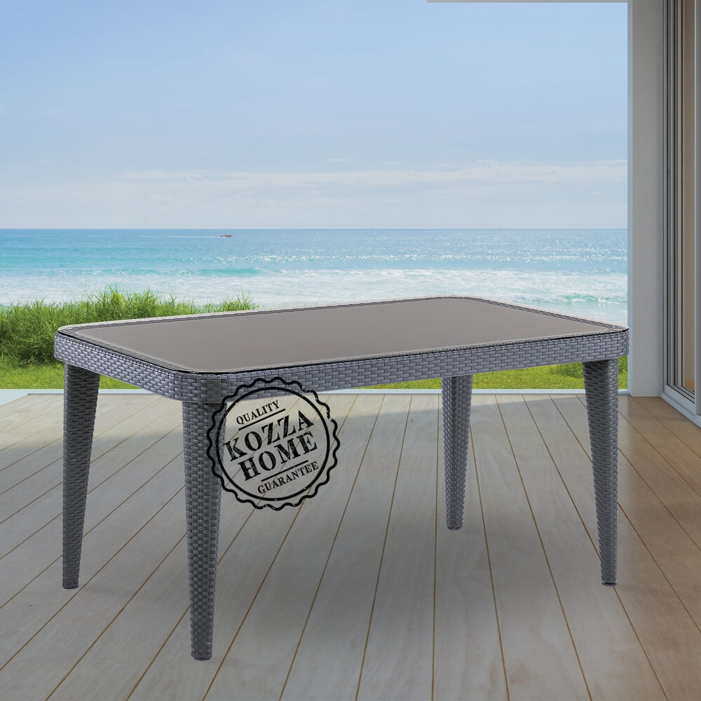 Ottawa 90x150 Bahçe Masa Antrasit