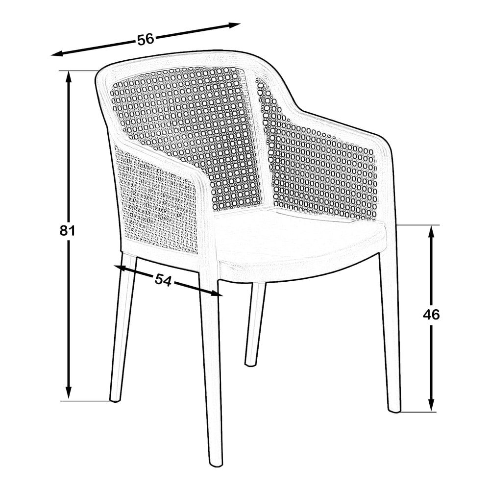 Porto Bahçe Sandalye Çimento Gri