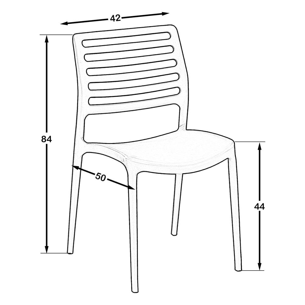 Lixa Bahçe Sandalye Siyah