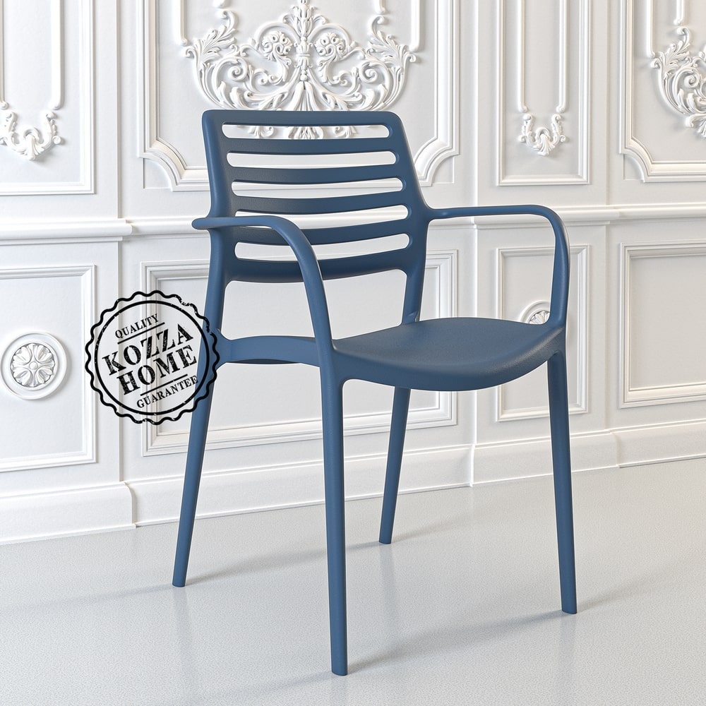 Lixa Kollu Bahçe Sandalye Sax Mavi