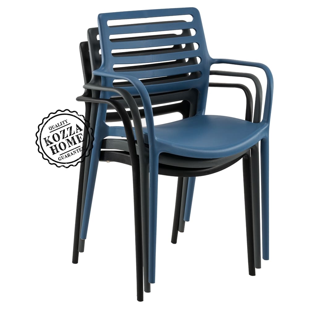 Lixa Kollu Bahçe Sandalye Sax Mavi